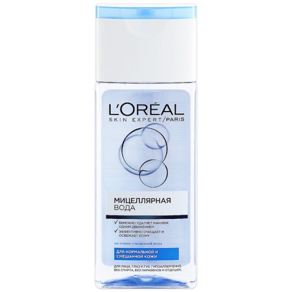 L`Oreal Мицелярная вода для нормальной и смешанной кожи