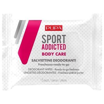 Pupa Sport Addicted  Дезодорирующие салфетки Deodorant Wipes