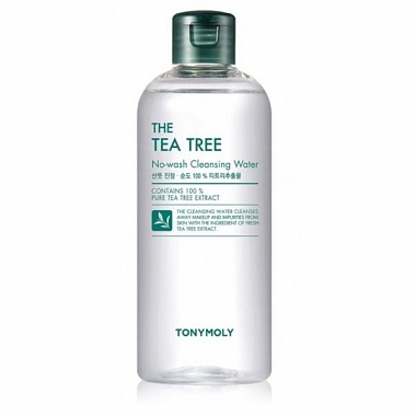 Tony Moly The Tea Tree No-wash Cleansing Water Очищающая вода с экстрактом чайного дерева